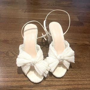 Loeffler Randall Camellia Ivory Knot Heels Bridal